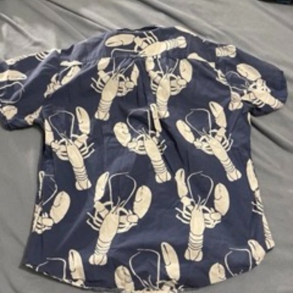 Large (L) Jack Threads Lobster Short Sleeve Button Down - Picture 3 of 3